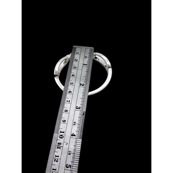 Brighton Meridian Bracelet Hinged With Crystals Silver Plated. - Picture 6 of 6